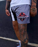 "SPLIT' MESH SHORTS