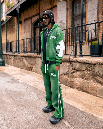 GREEN 'ELEVATION' SWEATSUIT (JACKET)