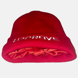 Red Satin Lined Beanie