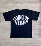 'GOING UP VIBES' PUFF PRINT TEE (BLACK & WHITE)