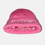 Baby Pink Satin Lined Beanie